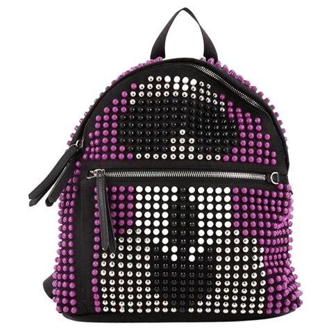 fendi karlito backpack|Fendi Karlito Backpack Studded Nylon .